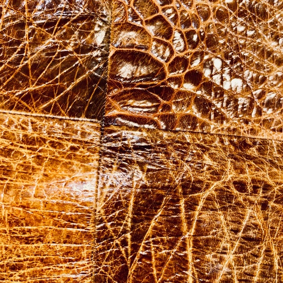 ANDREA PFISTER Soft Calf Leather Animal Textured Knee Brown Boots Sz 6 - Picture 7 of 10